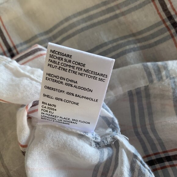 BDG Urban Outfitters Medium Plaid Button Up Long Sleeve Shirt - Picture 6 of 6